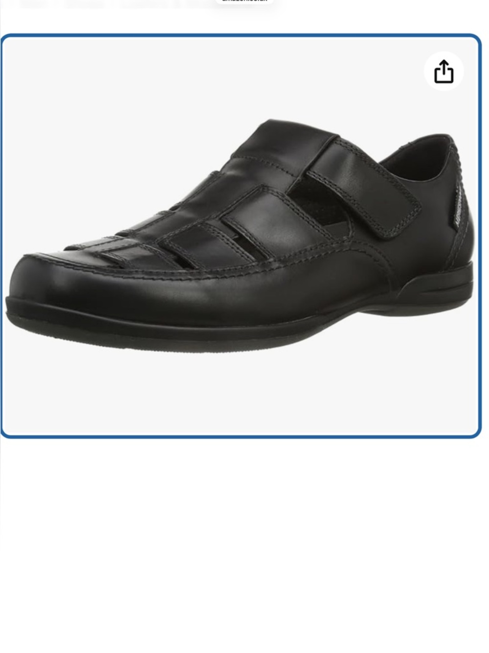Mephisto Rafael black leather fisherman sandals Size 9.5